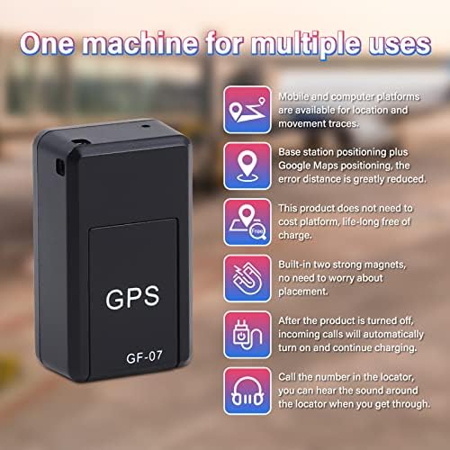Rastreador de GPS para veículos, mini -GPS magnético Localizador de carros em tempo real, cobertura completa dos EUA,