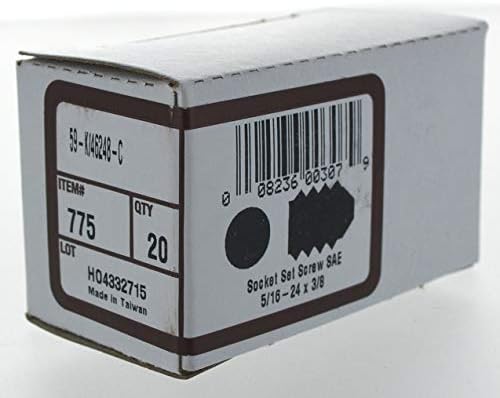 Hillman 775 Soquete de zinco SACKET Parafuso 5/16-24 x 3/8 pol.