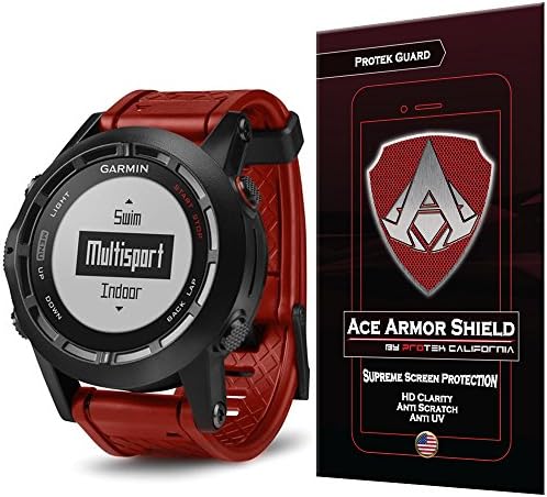 Ace Armour Shield Protek Guard Screen Protector para a edição especial Garmin Fenix ​​2 com garantia de substituição de vida livre gratuita