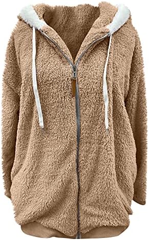 Casacos de inverno femininos de foviguo com capô, inverno com capuz de suéter comprido Sweater Mulheres Party Classic Soft Solid