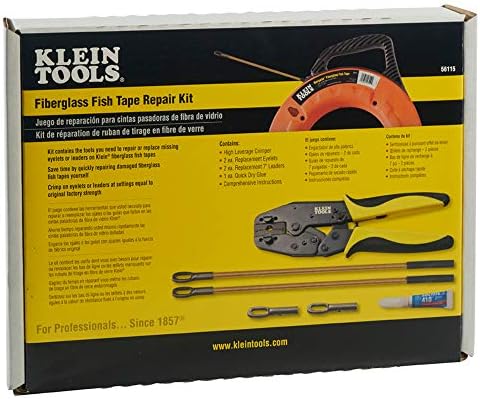 Klein Tools 56115 Kit de reparo de fita de peixe de fibra de vidro