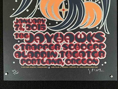 The Jayhawks Poster W Trapper Schoepp Aladdin Theatre '15 SN de Gary Houston Coa