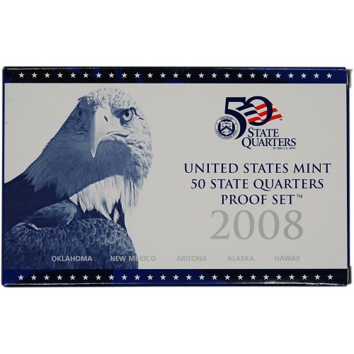 2008 S Us Mint Quarters Proof Set OGP