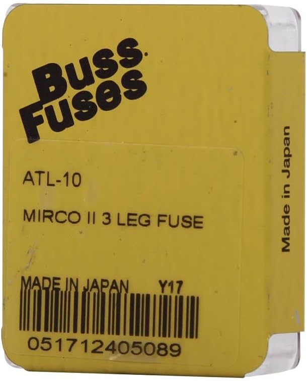 BUSMANN ATL -10 ATL MICRO III AUTOMOTIVO BLADE FUSE - 3 LEGS - 10 amp