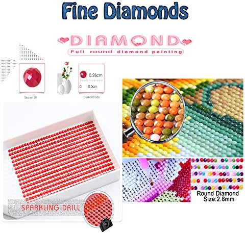 Kits de pintura de diamante para adultos, gardenia diamante arte infantil tinta 5d iniciante em números, broca completa redonda