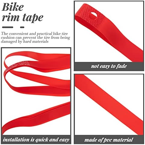 Acessórios para jóias Inoomp 2pcs tiras de bicicleta fita de bicicleta de bicicleta de mountain bike protetor de revestimento de revestimento de pneu protetor interno para bicicleta de bicicleta mtb suprimentos de ornamento vermelho