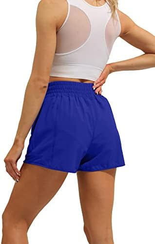 YIDEDE WOMENS BIKER GYM GYM SHORTS HIGH SUBILAÇÃO ELÁSTICA ELÁSTICA CORTES ATLETÍFICOS SHORTS SHORTS DO SECO PARA MULHERES