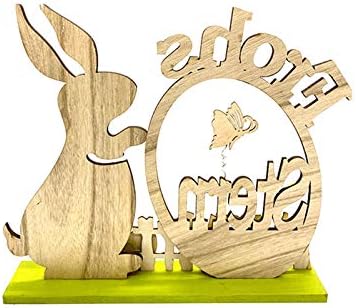 Ornamento de lobo decoração de madeira Os ornamentos de Páscoa de madeira, desktop, coelho, decoração de coelho estátuas de decoração