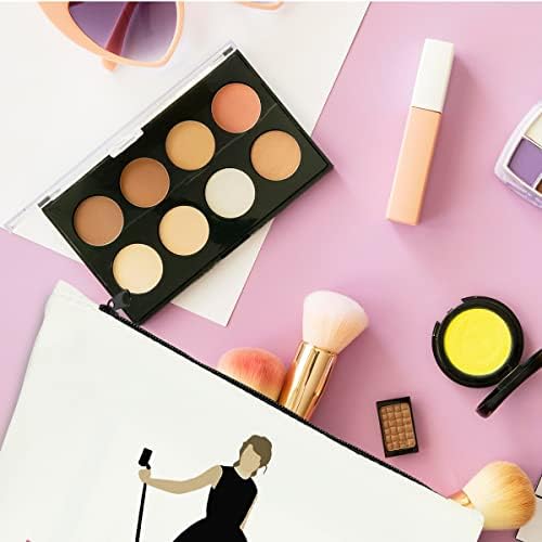 Engraçado inspirado Swiftie-Fan Gift Music Lover Merchandise Cosmetic Bag TS Fãs Lista de faixas do álbum Presente para cantor amantes