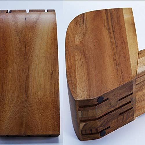 Guangming - Suporte de madeira/faca do bloco de faca | Bloco de facas feito de madeira acacia de alta qualidade, armazenamento
