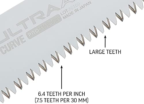 Silky Ultra Acel Professional Profissional de 240 mm de dobragem curva dentes grandes