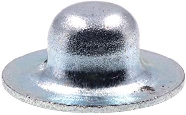 Prime-line 9078469 Chapéu de eixo Push Nuts, 3/16 polegadas, aço banhado a zinco, 100 pacote