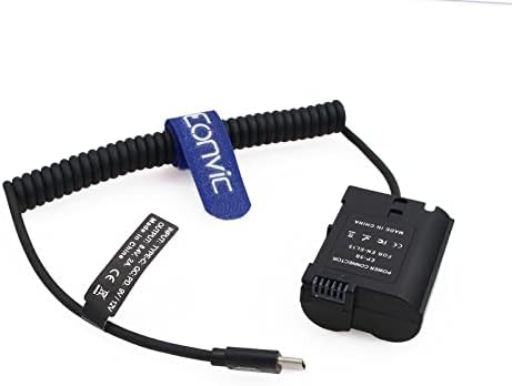 EONVIC EP-5B/EN-EL15 Bateria fictícia para USB C PD 9V 12V Cabo de alimentação para Nikon D500 D600 D800 D850 Z5 Z6 Z7II D7000 D7500 Câmera
