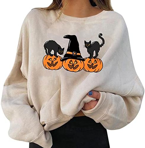 Melas de moletons sweetshirts Halloween Skull Graphic Graphic Long Sheeve Hoodies