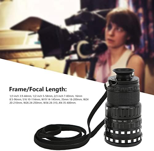 Vowfinder da câmera de 52 mm Zyini, visor de diretor com zoom 11x Grande, design de zoom rotativo, vidro multi-camada HD, para seleção de lentes, determinação da posição da câmera