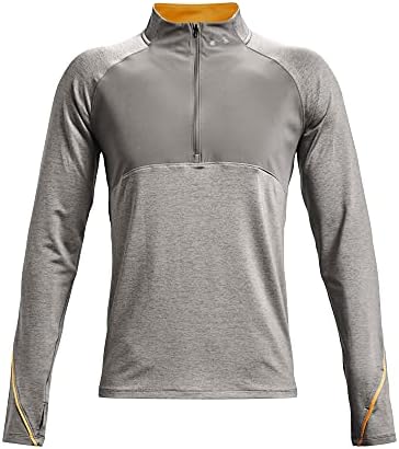 Under Armour Men's Standard Qualifier Run 2,0 ½ Zip, Heather Completa de Concreto /Reflexivo, Médio