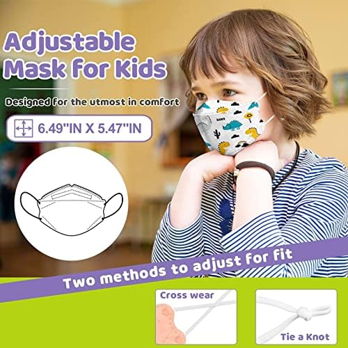50 pacote kf_94 crianças descartáveis ​​face_masks com designs impressos em 4D, máscara de descarte de 4 bly com fio de nariz