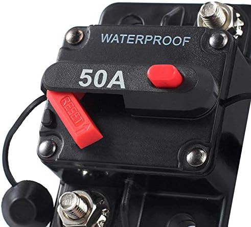 Disjuntor de circuito à prova d'água do TOTMOX com rese o disjuntor manual de montagem de superfície para automóveis para automóveis para automóveis de carro de bicicleta marítima, proteger para sistema de áudio 12V-24V DC