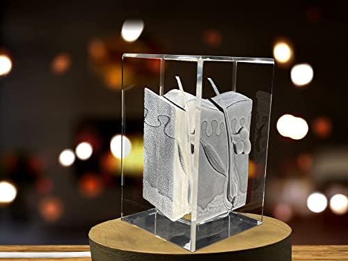 Folículo capilar | Cristal gravado em 3D, lembrança | Presente/decoração | Colecionável | Lembrança | Presente de foto de cristal 3D personalizado | Cristal de fotografia 3D personalizado | Decoração de casa