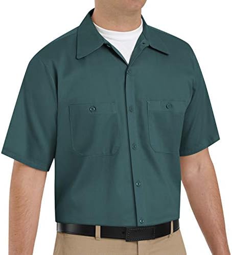 Camisa de algodão resistente a robra de robra do Kap Red Kap Men, camisa de trabalho