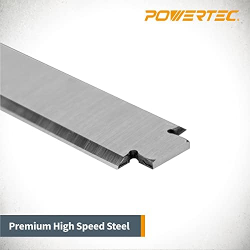 Powertec 12807dd 13 HSS Planer Blades Substituição para Ridgid AC8630 TP1300 TP1301 TP1302 - Conjunto de 4