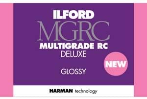 Ilford Multigrado V RC Deluxe Surface brilhante Black & White Paption, 190GSM, 5x7 , 100 folhas