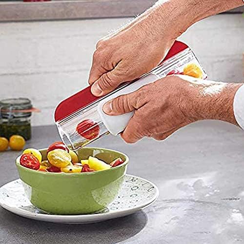 2pcs cortador de uva cortador de tomate, multifuncional capota de capa de cozinha capota de capa de capa de capa, acessórios