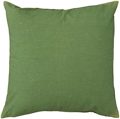 Algodão quadrado de algodão quadrado cooperativo de 20 com bordado, verde
