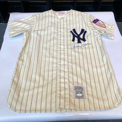 Mint Mickey Mantle assinou 1951 New York Yankees ROOKIE Modelo de Jersey JSA CoA - Jerseys de MLB autografadas