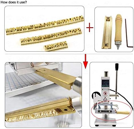 Brass Stamping Die Mold Letras flexíveis Números de alfabetos Símbolos Diy Die Stamp Mold para máquina de estampagem