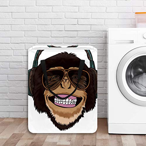 Grande cesta de lavanderia cesto de lavanderia com alças bolsa dobrável para roupas, lixo dobrável para o quarto de dormitório