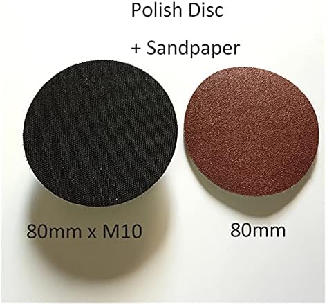 Lixa de lixadeira 10 pedaços de lixa adesiva de 75 mm + m10 m10mm de disco de polimento para um griger de ângulo acessórios para