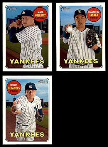 2018 Topps Heritage New York Yankees quase completo equipe do New York Yankees NM/MT Yankees