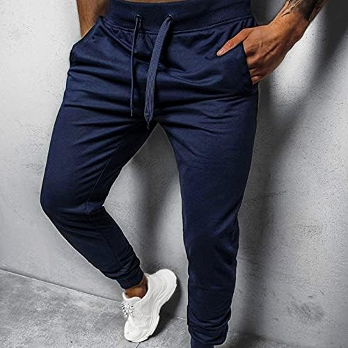 Sezcxlgg suores para homens masculino calça de hip hop casual colorido de cor de lace-up de corça calças de treino com bolso