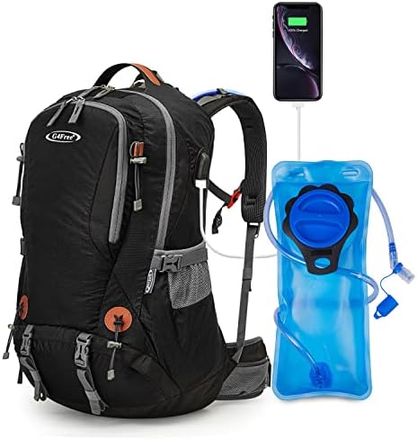 G4Free 50l Caminhando Backpack Daypack à prova d'água com bexiga livre de 2l BPA para camping ao ar livre Backpack