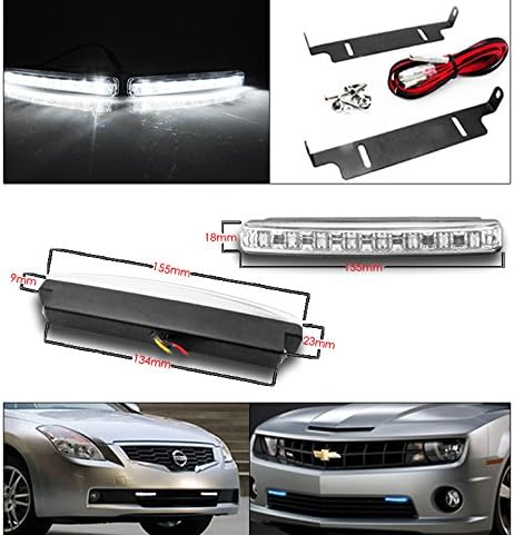 ZMAUTOPARTS MONO EYE LED DRL CHROME PROJETOR LUZ