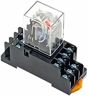 Relé 5set wtukmo com bobina de soquete Geral DPDT Micro mini -relé eletromagnético interruptor LED AC 110/220V DC 12/24V