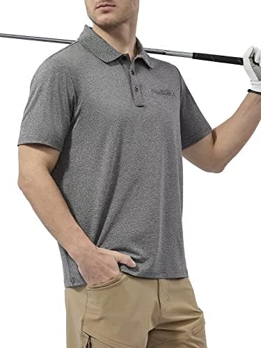 Camisas de golfe marami para homens - camisetas de pólo de manga curta rápida seco