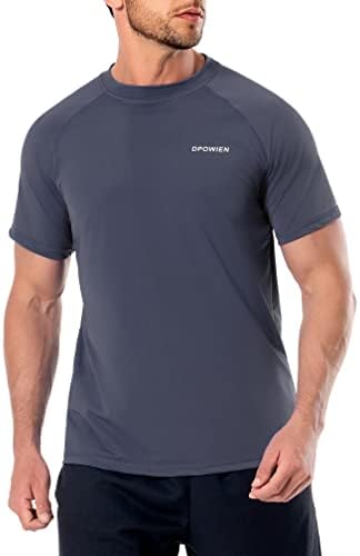 Camisas de natação masculinas UPF 50+ RASH RASH MANAVA CURTA PROTEÇÃO DO SUL Camisa de água seca rápida Treino atlético