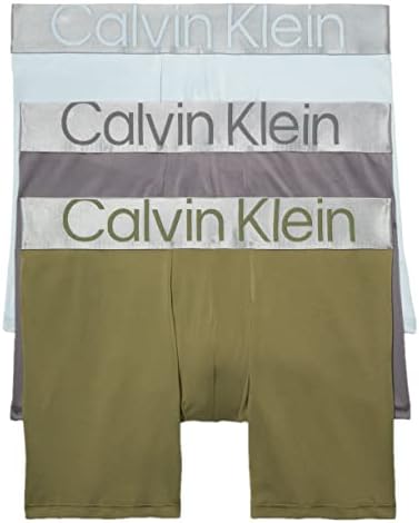 Briete de boxer de 3-Pack de Calvin Klein Men's Reconsiderado Micro-Pack