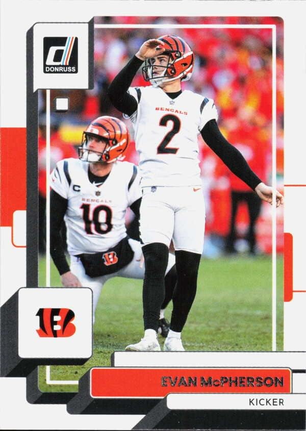 2022 Donruss 204 Evan McPherson NM-MT Cincinnati Bengals Football Trading Card NFL