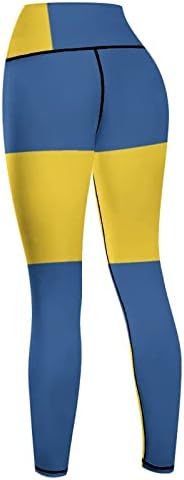 Moda feminina ioga bandeira sueca calças finas exercícios de ioga treping leggings para feminino correndo calças s