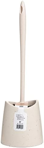 Escova de vaso sanitário tatay, polipropileno, eco bege, 12 x 12 x 38 cm