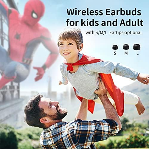 Amaface Wireless Bluetooth Portable Kids fones de ouvido com microfone, volume para proteger a bateria recarregável, 36 horas de reprodução, perfeita para casa ou viagem da escola