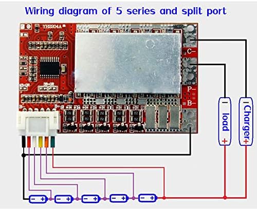 WSDMAVIS 1PCS 4S/5S 50A 3,7V 18650 POLÍMERO LITHIUM BATERHA PCB BMS CHARGE DE CHARGE CONDO COM BALANÇO