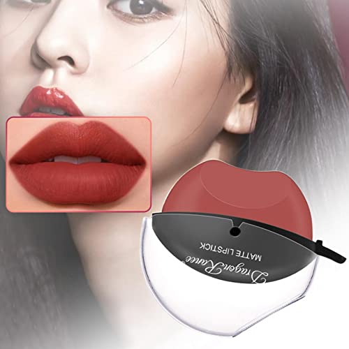 Lipstick da forma labial projetada para pessoas preguiçosas fosco de veludo fosco lábio de lábios duradourosas à prova