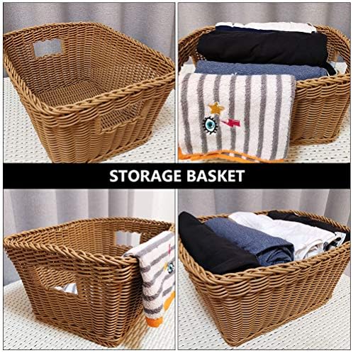 Cestas de Doitool 1 PC Wicker Woven Laundry Tester Dirty Dirty Storage Storage Besta de armazenamento Família Cesta de lavanderia