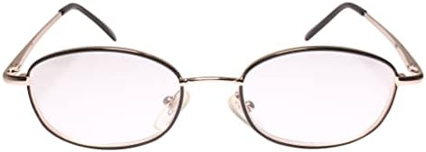 Gold Frame Classic Retro Spring Decnha Oval 1.75 Reading Readers Glasses