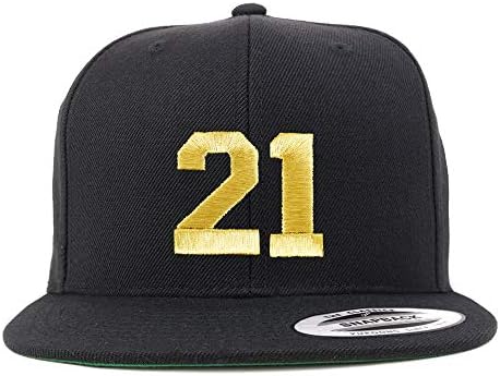 Trendy Apparel Shop número 21 Gold Thread Bill Bill Snapback Baseball Cap