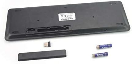 Teclado de onda de caixa compatível com Dell Precision 15 - Mediane Keyboard com Touchpad, USB FullSize Teclado PC PC TrackPad sem fio para Dell Precision 15 - Jet Black
